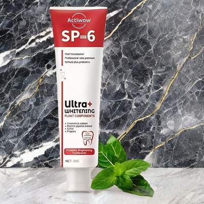 ACTIWOW SP 6 Ultra Whitening Toothpaste for Stronger Teeth & Fresh Breath Toothpaste(40 g)