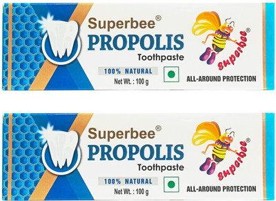 Super Bee Superbee Propolis Toothpaste (100Gm) Combo of 2pcs. Toothpaste(200 g)