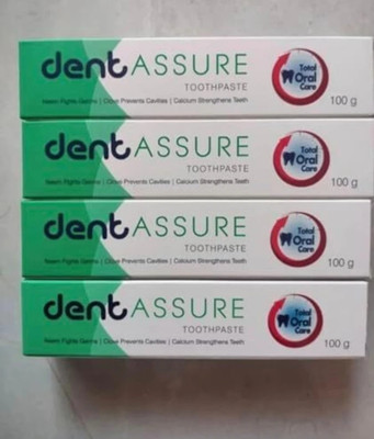 Rastic Assure Dent Neem And Tulsi paste Toothpaste(400 g, Pack of 4)
