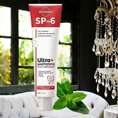 ACTIWOW SP 6 Whitening Toothpaste with Anti-Cavity Formula Toothpaste(40 g)