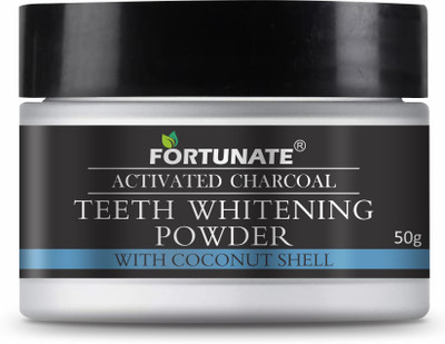 FORTUNATE Activated Charcoal Teeth Whitening Powder for Natural Teeth Whitening(50 g)