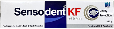 sensodent KF Cavity Protection & Sensitive Toothpaste 125 Gram - Free from SLS & PARABEN Toothpaste(125 g)