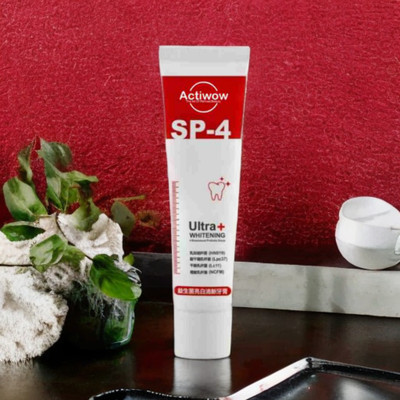 ACTIWOW SP4 Whitening Mint Paste for Gentle Whitening and Fresh Mouth Toothpaste(40 g)