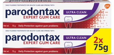 Parodontax Ultra Clean Toothpaste For Daily Protection Against Gum Problems, For Long Lasting Ultra Clean Feeling Multi Pack Toothpaste(150, Pack of 2)