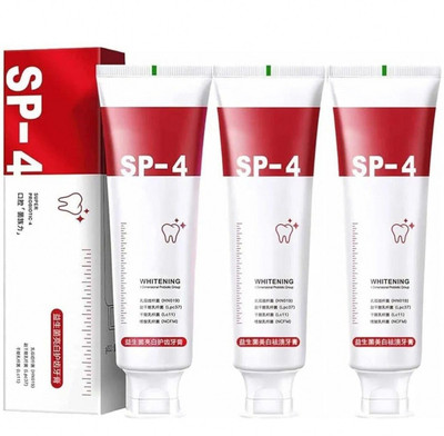 kHUDAt SP4: SP4: Brighten Your Smile Naturally Toothpaste(30 ml, Pack of 3)