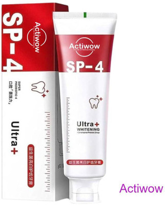 ACTIWOW SP-4 Charcoal Whitening & Mint for Sensitive Teeth Toothpaste(40 g)