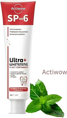 ACTIWOW SP6 Ultra Whitening Toothpaste for Teeth & Gum Protection Toothpaste(40 g)