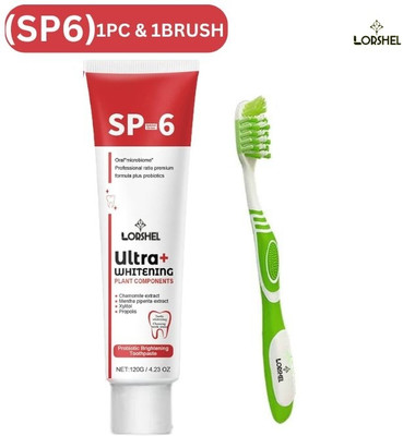 LORSHEL Sp 6 Ultra Toothpaste for a Refreshing Boost with brush Toothpaste(30 g)