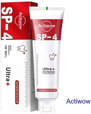 ACTIWOW SP-4 Whitening Bamboo Charcoal with Mint & Breath Protection A01 Toothpaste(40 g)