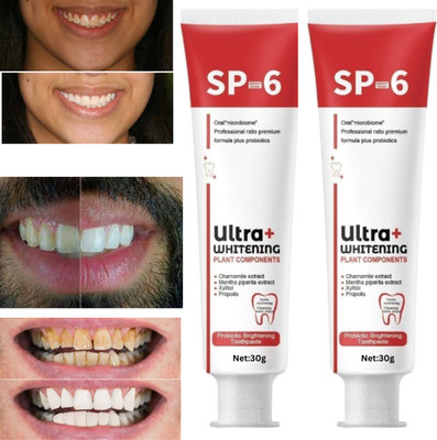 SIYDHA Brightening Sp6 Toothpaste – Brighten & Whiten With Probiotic Formula {3ogm X 2} Toothpaste(60 g, Pack of 2)