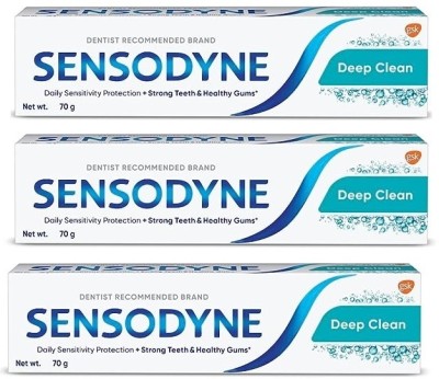 SENSODYNE Deep Clean Toothpaste(70 g, Pack of 3)