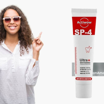 ACTIWOW SP 4 Ultra Probiotic Charcoal Toothpaste for Whitening Toothpaste(40 g)