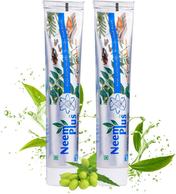 Pil Neem Plus Herbal Dental Gel Strengthens Teeth & Gums Fresh Breath Toothpaste(200 g, Pack of 2)