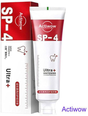 ACTIWOW SP-4 Ultra Whitening Toothpaste with Mint & Enamel Care Toothpaste(40 g)