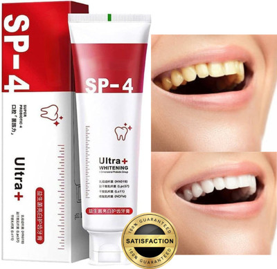 AYYIASHI SP4 Ultra Whitening Removes Tough Stains with Enamel Safe Formula Toothpaste(30 g)