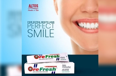 ALTOS Orefresh toothpaste for whiting Toothpaste(100 g, Pack of 6)