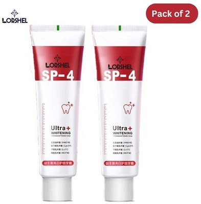 LORSHEL SP 4 Toothpaste Teeth Care Products for Healthy Smile Toothpaste(60 g, Pack of 2)