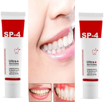 GABANA Ultra SP-4 Probiotic Whitening Starts in 3 Days (30g) Pack of 2 Toothpaste(60 g, Pack of 2)
