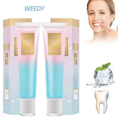 WEEDY Niacinamide Whitening Toothpaste Pack of 2 for Brighter Teeth and Healthy Gums Toothpaste(70 g, Pack of 2)