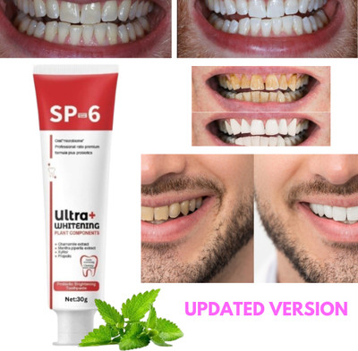 SIYDHA Sp 6 Toothpaste Probiotic Ultra Whitening Bamboo Charcoal 30gm For Everyday Use Toothpaste(30 g)