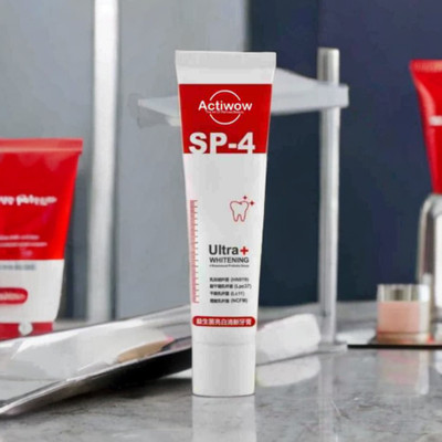 ACTIWOW SP4 Ultra Whitening Toothpaste for Whitening and Fresh Breath with Minty Power Toothpaste(40 g)