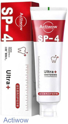 ACTIWOW SP-4 Whitening Charcoal with Mint Flavor & Gums Care A01 Toothpaste(40 g)