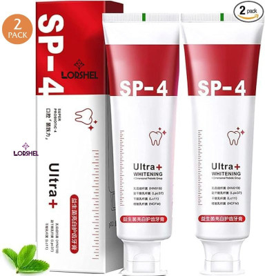 LORSHEL SP4 Ultra Whitening Toothpaste for Whiter Teeth Toothpaste(60 g)