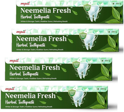 MPIL WELLNESS Neemelia Fresh Toothpaste | For Healthy Gums & Strong Teeth 100gm Toothpaste(400 g, Pack of 4)