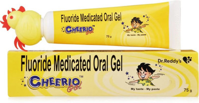 cheerio DR.REDDY'S FLURIDE ORAL GEL IN PACK OF ( 2 X 75GM 0 Toothpaste(75 g, Pack of 2)
