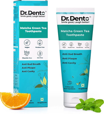Dr.Dento Matcha Green Tea / SLS & Flouride Free / Vegan Toothpaste(125 g)