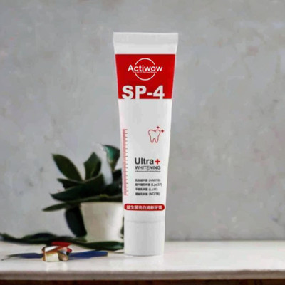 ACTIWOW SP4 Intensive Whitening Mint Toothpaste for Stain Prevention and Gum Care Toothpaste(40 g)