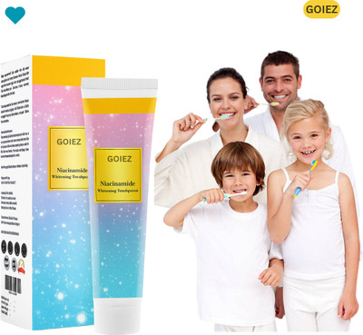 GOIEZ Niacinamide Toothpaste 100gm Smooth Fresh Breath Whitening Toothpaste(100 g)
