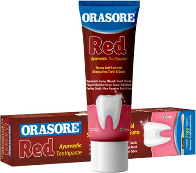 Orasore Red Toothpaste 100gm (Pack of 1) Toothpaste(100 g)