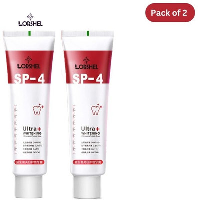 LORSHEL sp 4 ultra toothpaste toothpaste teeth whitening tooth paste Toothpaste(60 g, Pack of 2)