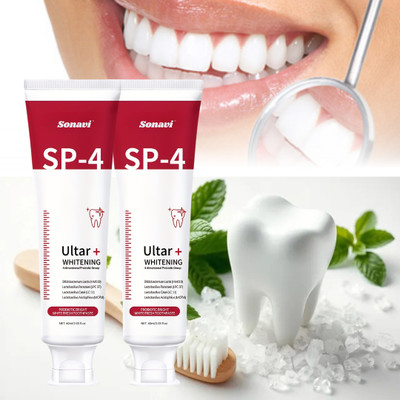 Sonavi Tooth Cleaning Max Protect Whiter Teeth & Strong Gums Anti-Cavity Toothpaste(120 ml, Pack of 2)