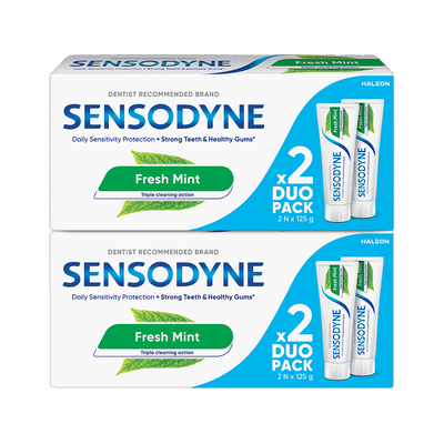 SENSODYNE Fresh Mint Combo, for daily sensitivity protection Toothpaste(500 g, Pack of 4)