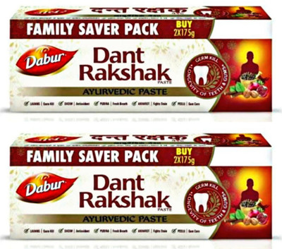 Dabur Dant Rakshak Paste For Complete Family Toothpaste 350gm 2pc Toothpaste(700 g, Pack of 2)