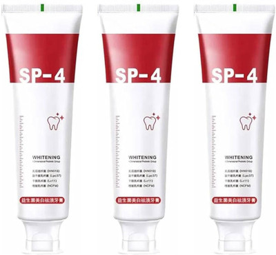 Bingeable Sp-4: The TikTok-Famous Whitening Toothpaste Toothpaste(90 g, Pack of 3)