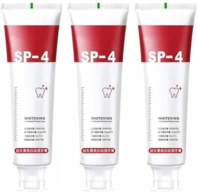 VIVAGLO Sp4 toothpaste Ultra whitening teeth & kill Germs Toothpaste(50 g, Pack of 3)