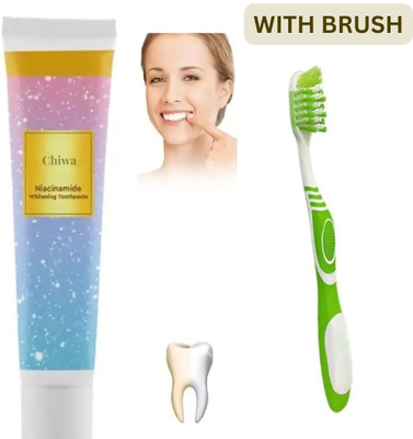 CHIWA Sparkling Clean Whitening Toothpaste with Herbal Niacinamide Formula Toothpaste(100 g, Pack of 2)