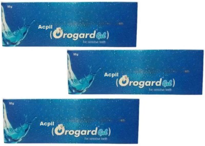 acpil Orogard Gel 50gm (Pack of 3) Monday Special Limited Toothpaste(150 g, Pack of 3)