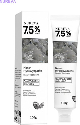 nureva Hydroxyapatite Toothpaste for Gentle Whitening & Enamel Health Toothpaste(100 g)