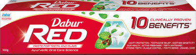 Dabur Red Paste |Treats Bad Breath |Cavity Protection | Plaque Removal |13 Herbs Toothpaste(100 g)