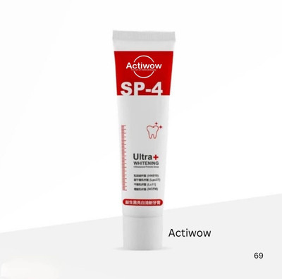 ACTIWOW SP4 Natural Glow Herbal Whitening Paste Toothpaste(50 g)