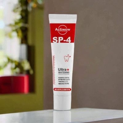 ACTIWOW SP4 Whitening Toothpaste for Stain Removal and Fresh Mint Breath Toothpaste(40 g)