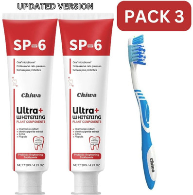 CHIWA SP 6 Toothpaste: Ultra Gum Protection Expert Formula with Brush Toothpaste(60 g, Pack of 2)