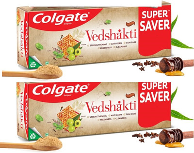 Colgate Vedshakti Ayurvedic Toothpaste(400 g, Pack of 2)