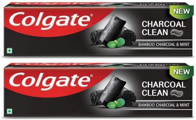 Colgate Bamboo Charcoal Clean And Mint Toothpaste(240 g, Pack of 2)