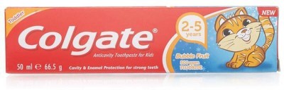 Colgate Toothpaste For Kids 50ml (2-5Y) - Bubble Fruit Toothpaste(50 g)