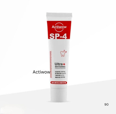 ACTIWOW SP4 Herbal Mint Charcoal Paste for Clean and Fresh Breath Toothpaste(50 g)